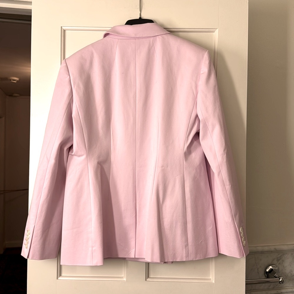 J.Crew Double-breasted blazer jacket in bi-stretch cotton blend BZ880 - Picture 10 of 12